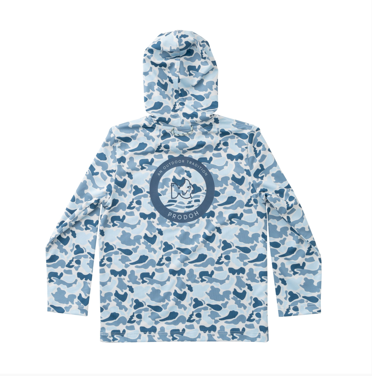 Kid's Pro Performance Hoodie T-shirt Blue Break Point Camo