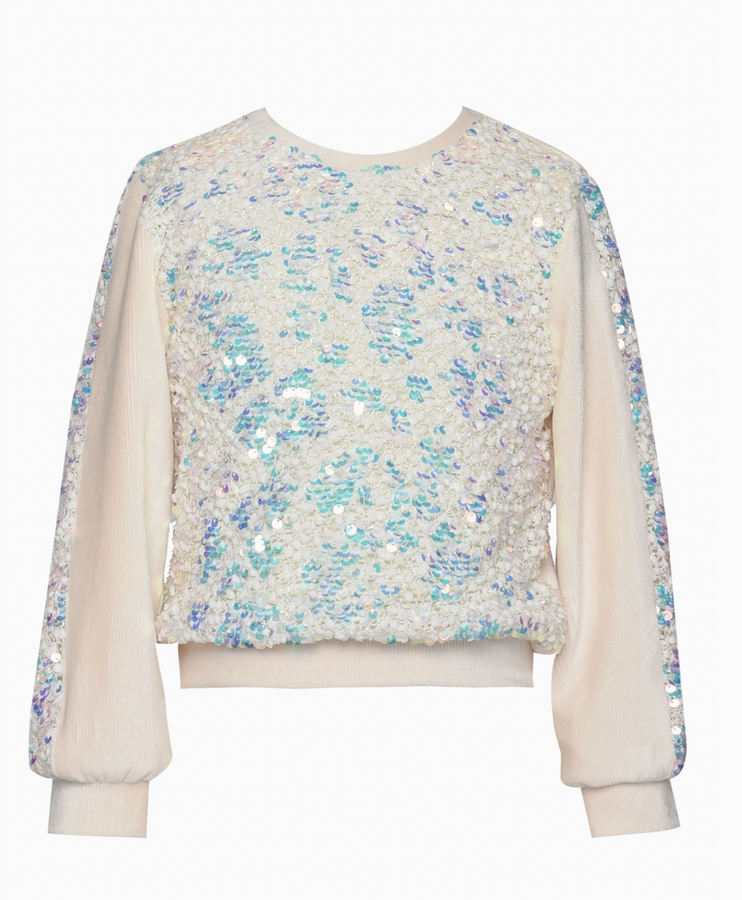 L/S IRIDESCENT SEQUIN TOP