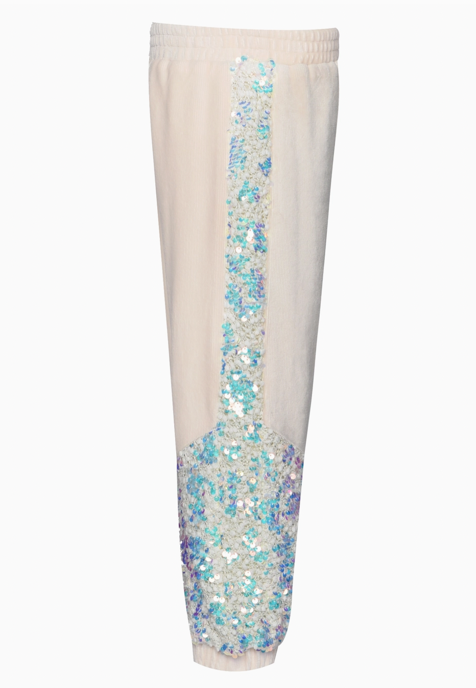 JOGGERS W/ IRIDESCENT SEQUIN DETAIL