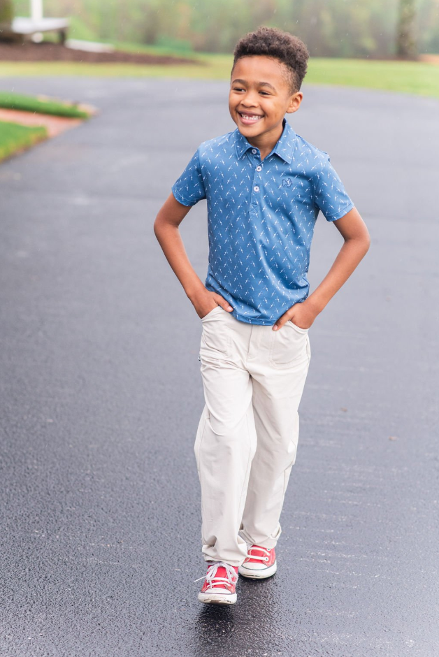 Boys Original Angler Pant without Cargo Pockets Ancient Scroll