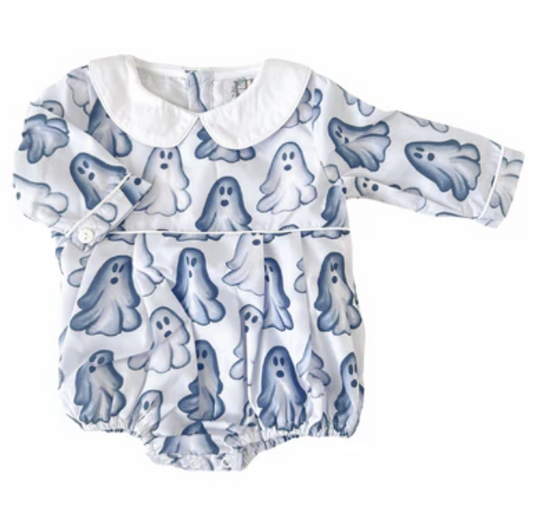 Blue Ghosts Long Sleeve Bubble