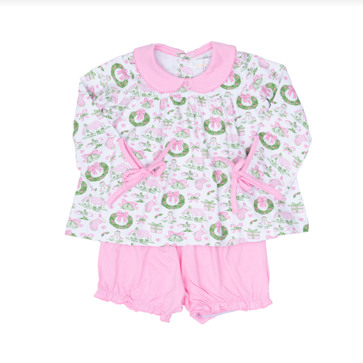 Mary Charlotte Pink Holiday Toile