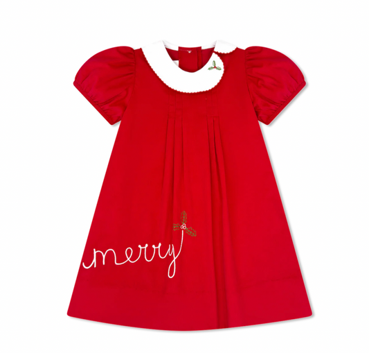 Eloise Dress - High Point Red Corduroy, Merry
