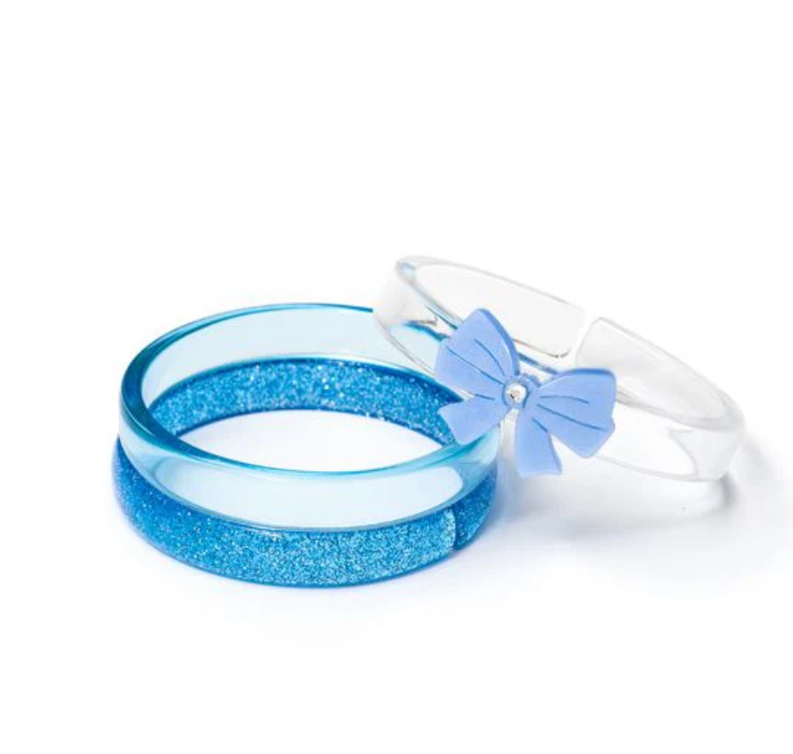 Bow Blue Bangles