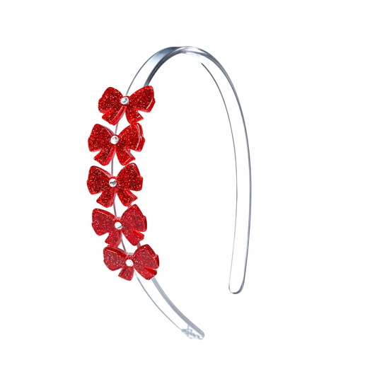 Bows Glitter Red Headband