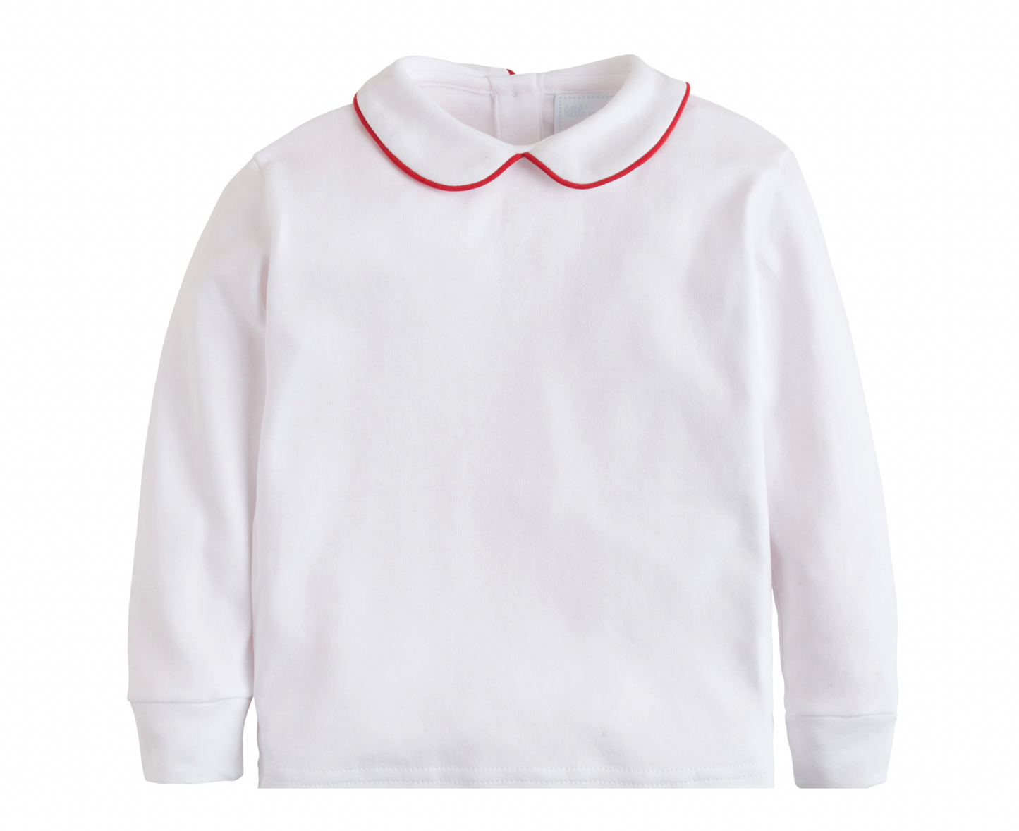 Piped Peter Pan Shirt - Red