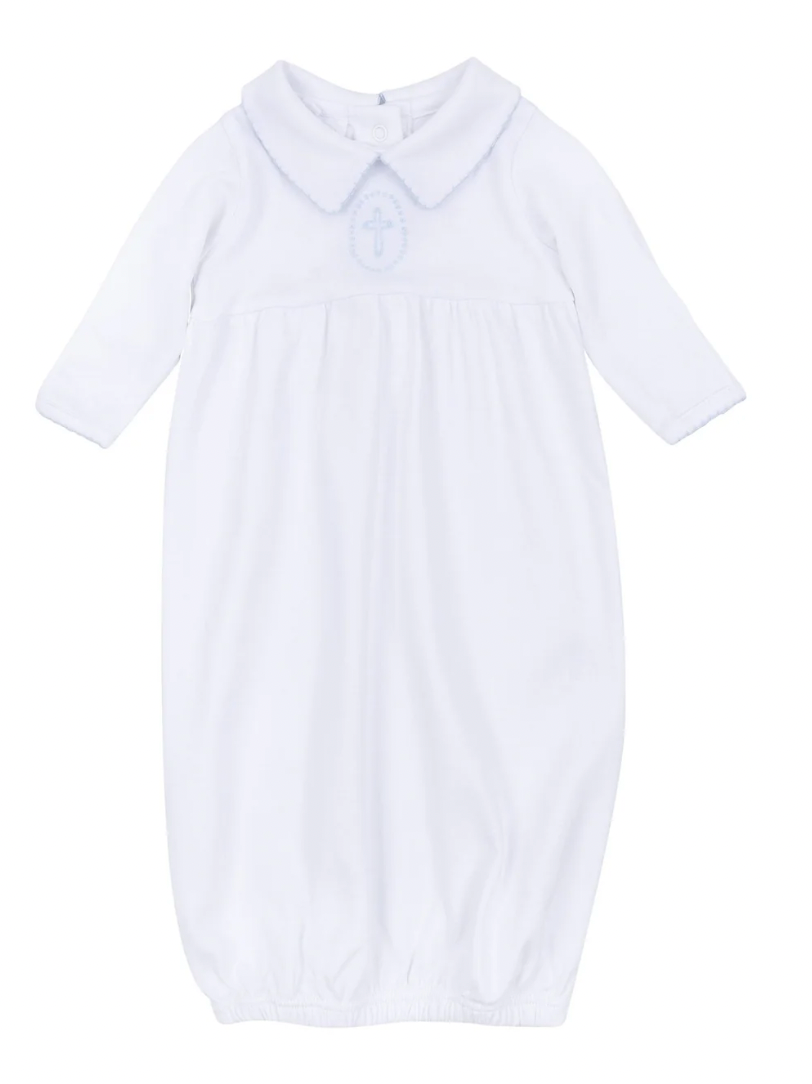 Blessed Blue Embroidered Gown