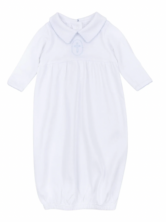 Blessed Blue Embroidered Gown