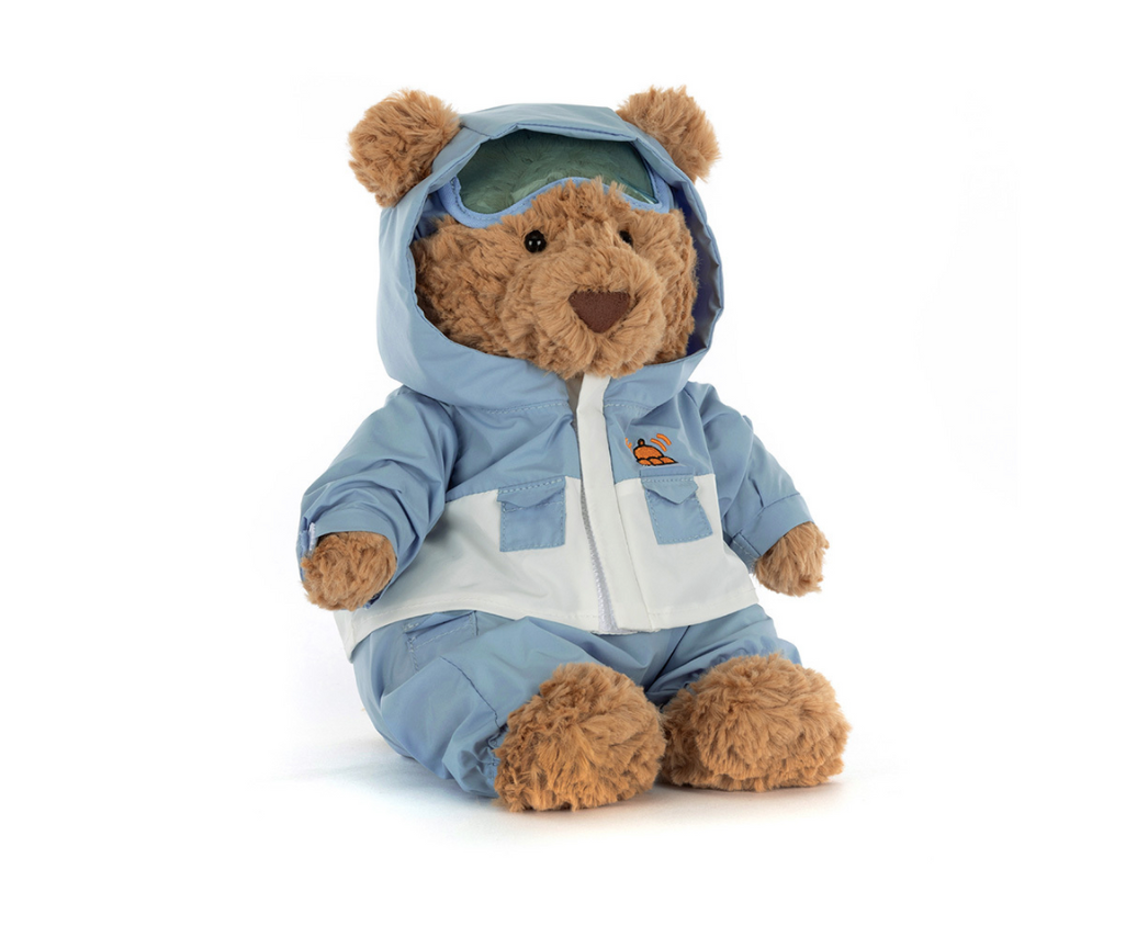 【】スノースーツ くまのぬいぐるみ ブルー Bartholomew Bear 'Snow Suit' – Dogwood Darlings
