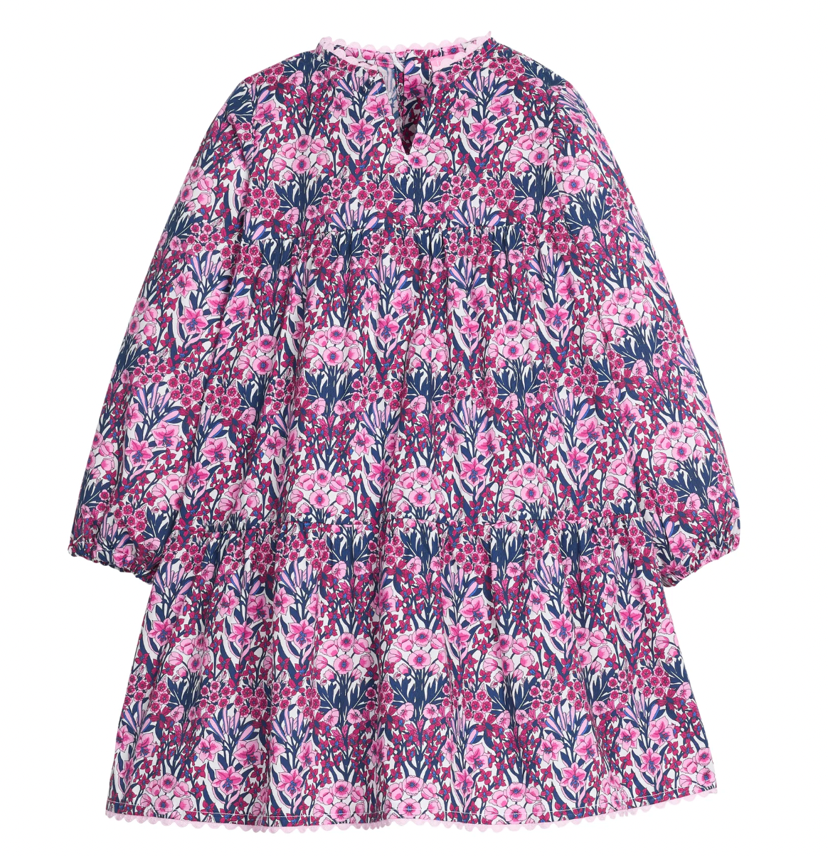 Long Sleeved Positano Dress - Foxcroft Winter Floral