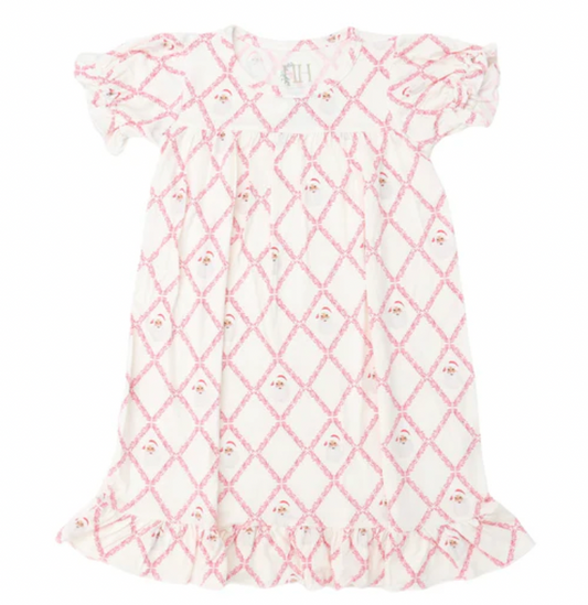 Trellis Santa Nightgown