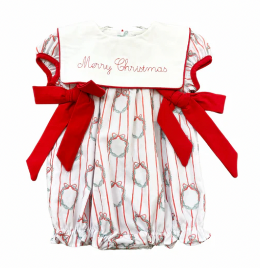 Red Wreath "Merry Christmas" Bubble