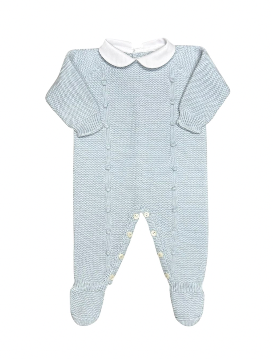 Light Blue Footie with Baubles