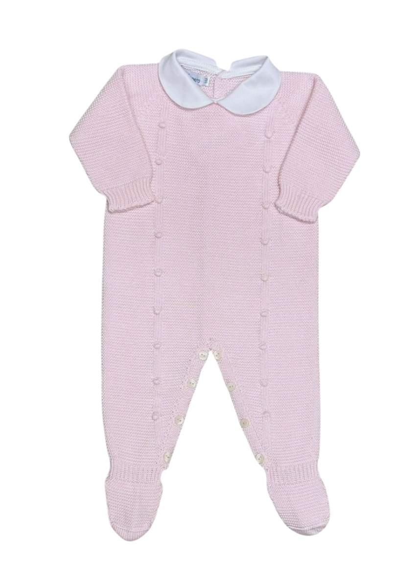 Pink Footie with Baubles