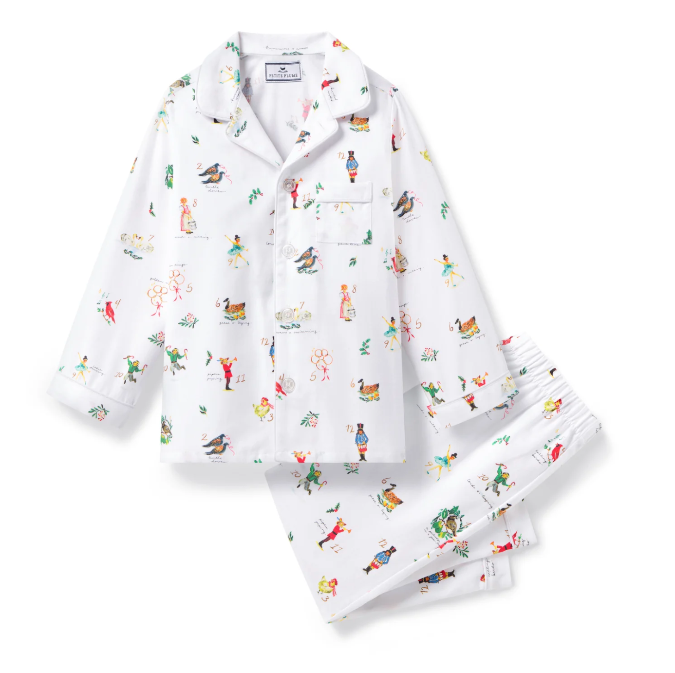 Kid's Twill Pajama in 12 Days of Christmas