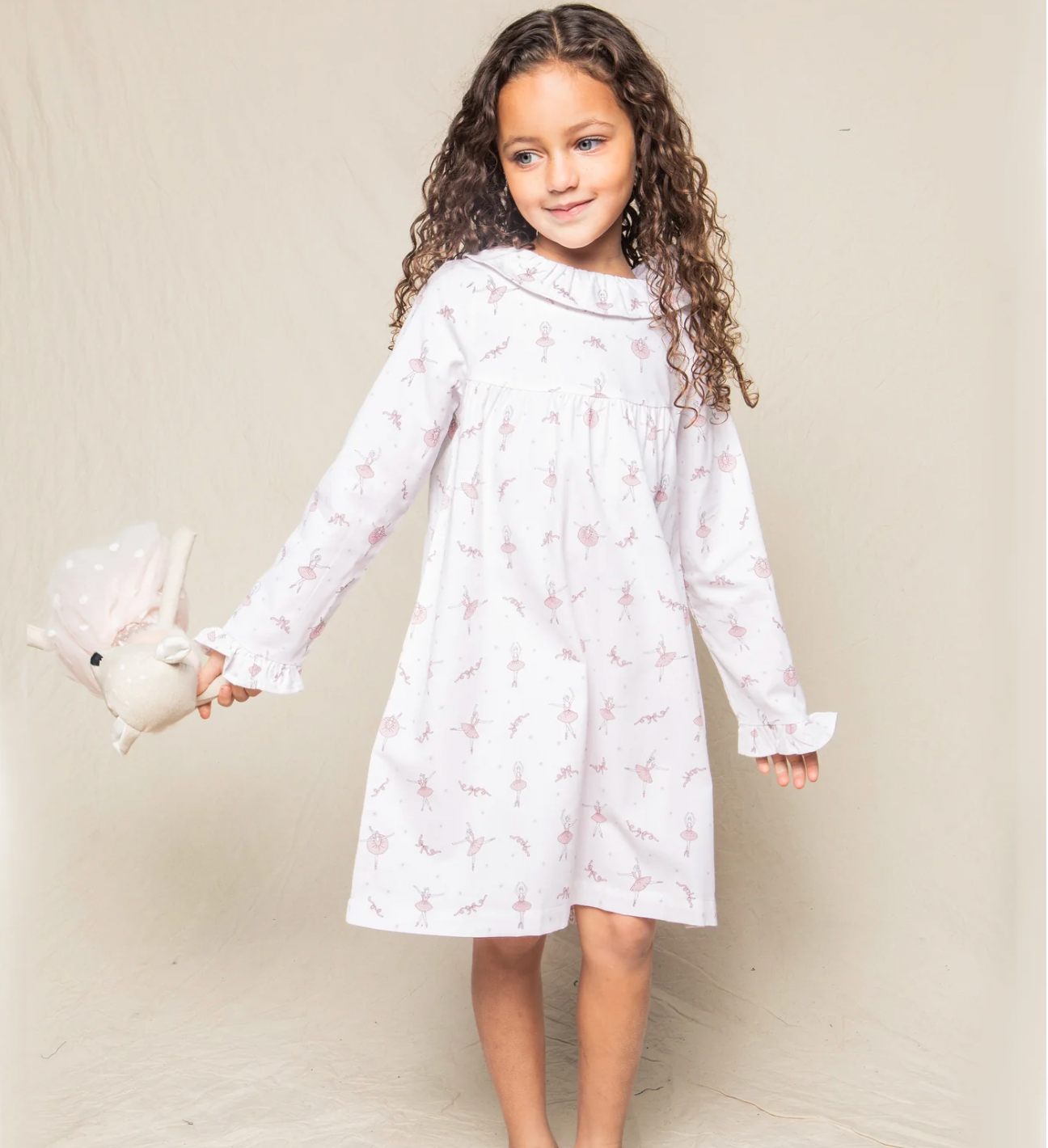 Girl's Twill Scarlett Nightgown in Sugar Plum Fairy
