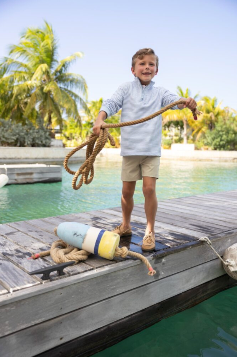 Heyword Half Zip Beale Street Blue Stripe