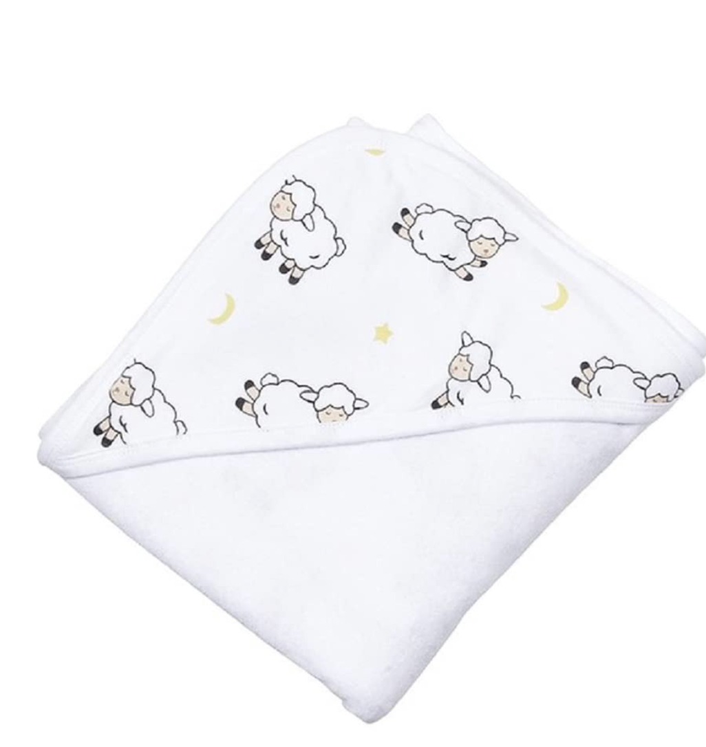 Lovie The Lamb Hooded Towel