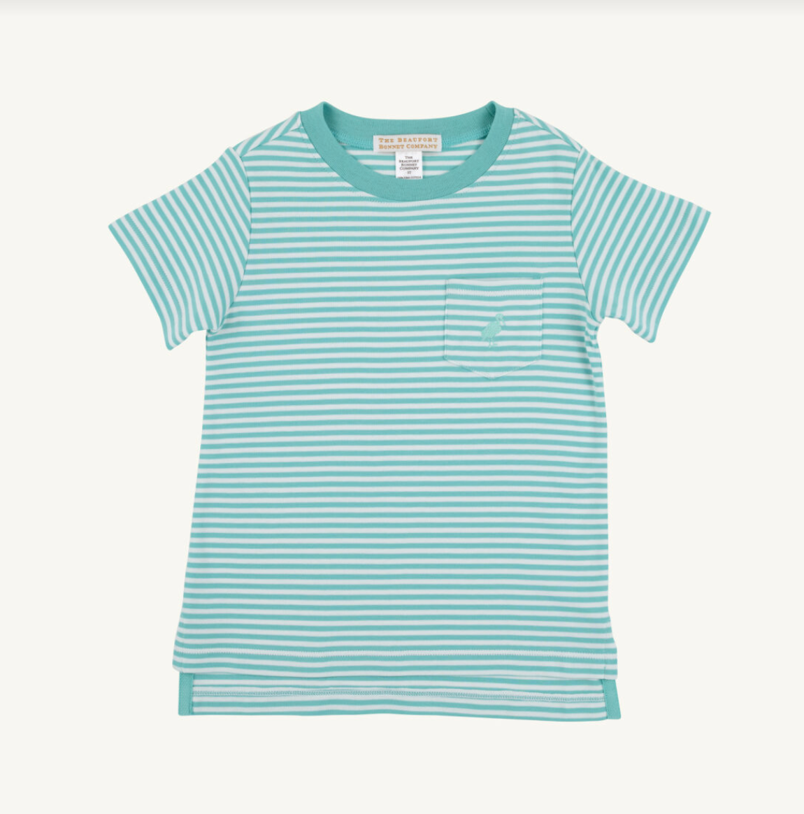 Carter Crewneck Turks Teal Stripe