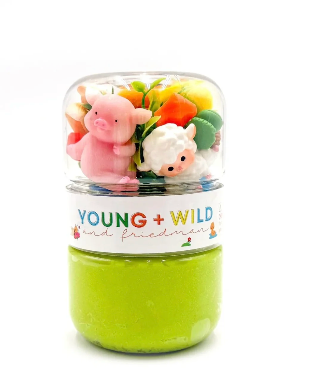 YWF Grab & Go Dough Jar - Spring Animals