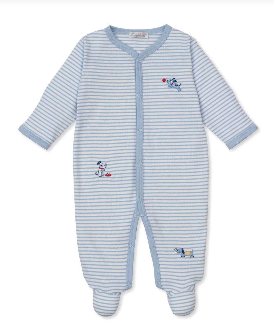 Puppy Patch Footie Light Blue