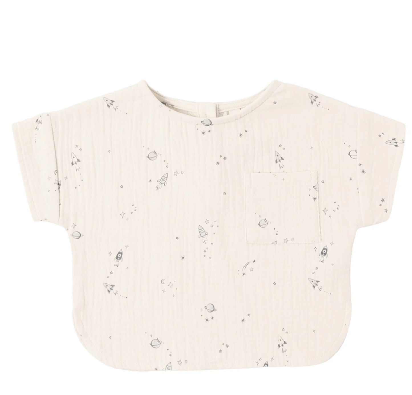 Woven Boxy Top- Space