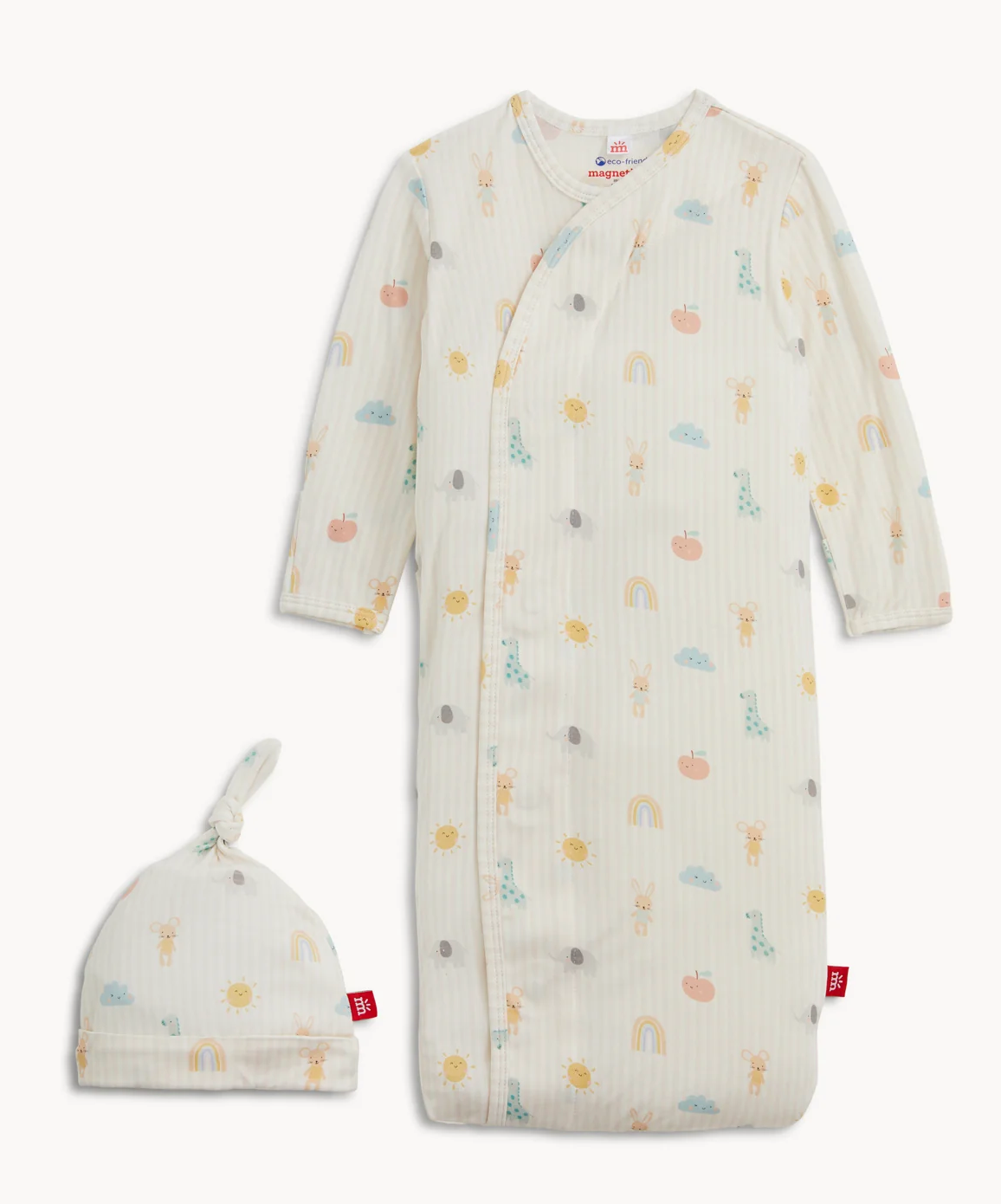 Lullaby Sky Pink Gown & Hat Set