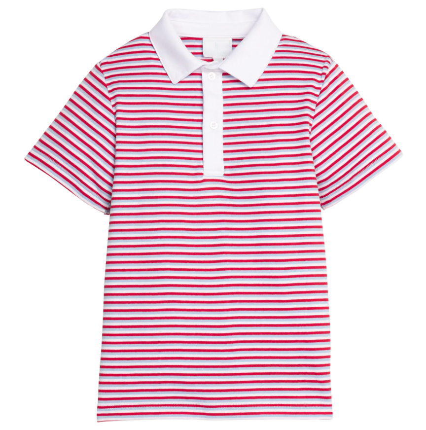 Short Sleeve Polo- Americana Stripe