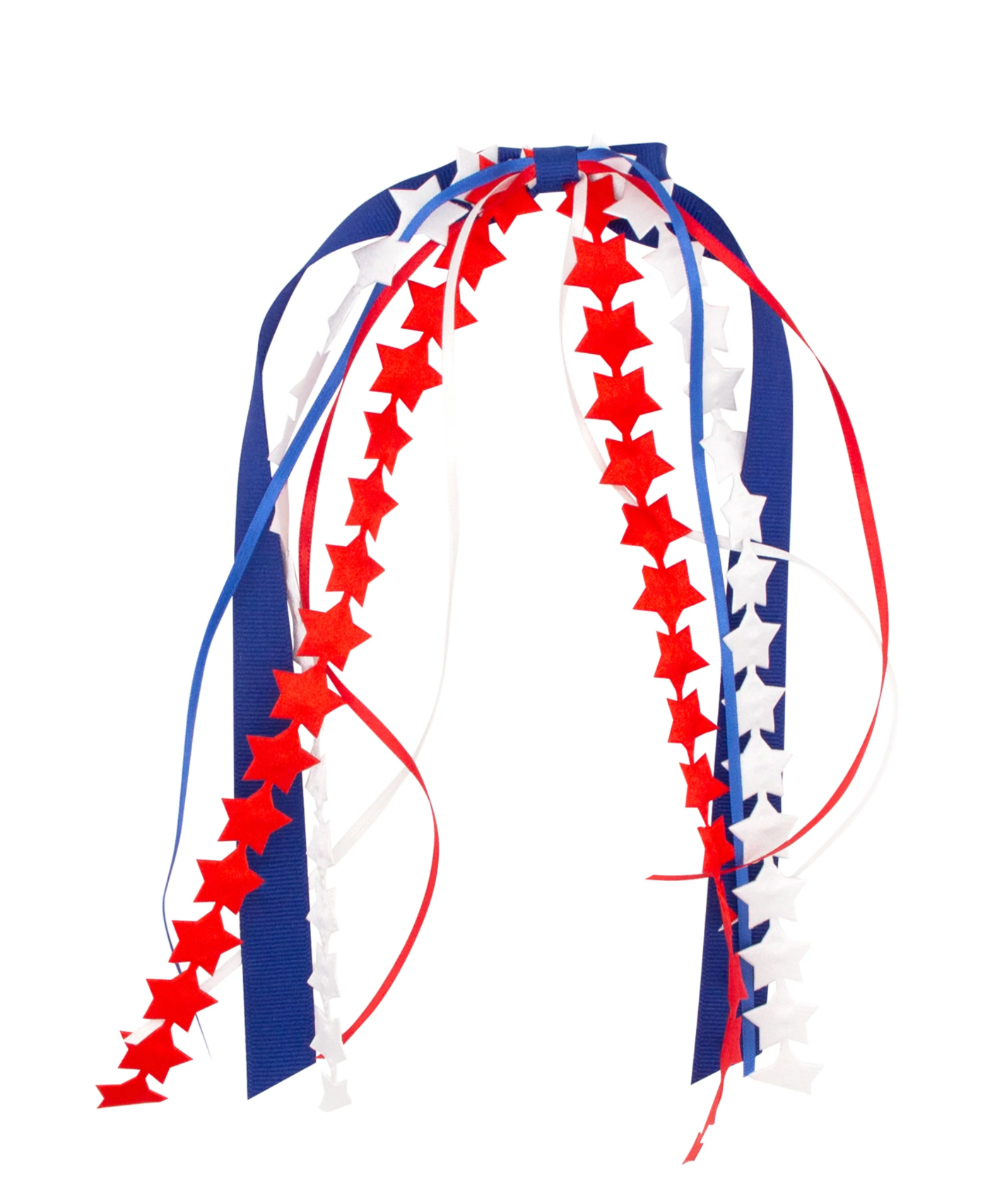 Patriotic Stars Streamer Bow