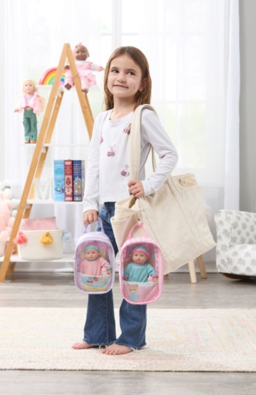 Take Along Cuties 8-inch Doll, Pink