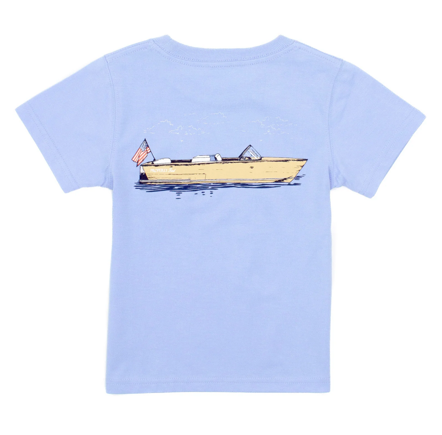 Boys Boating Tradition Tee Light Blue