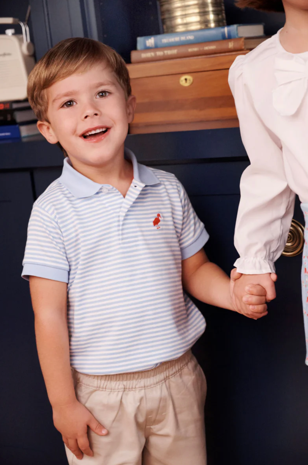 Prim And Proper Polo Sumner County Stripe (Barbados Blue)/Nantucket Navy
