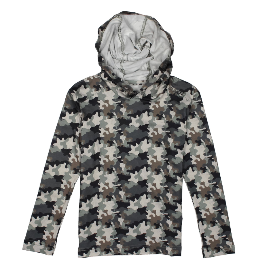 Boys Ravine Hoodie Delta Backwater Camo