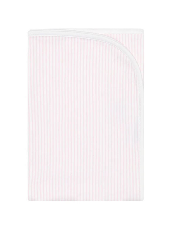 Pink Classic Stripes Receiving Blanket