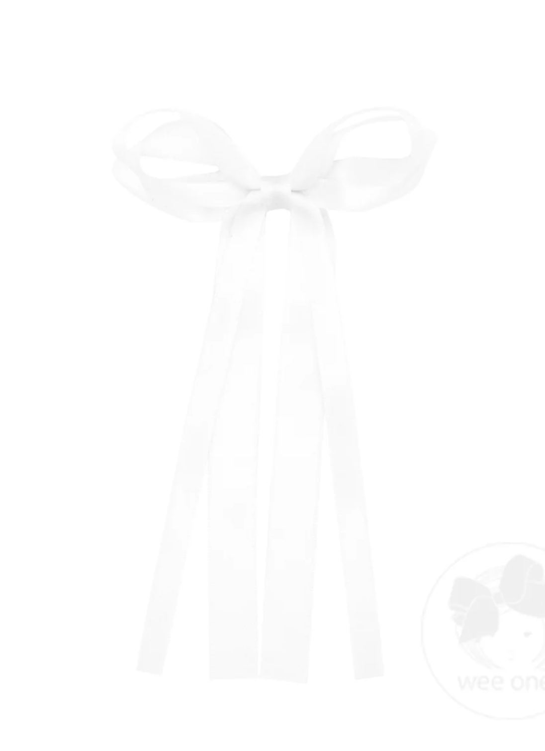 Mini Satin Double Loop Streamer Bow