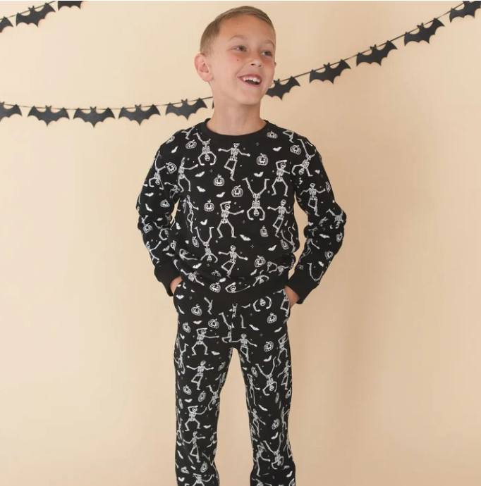 Glow In The Dark Silly Skelly Halloween Sweatshirt