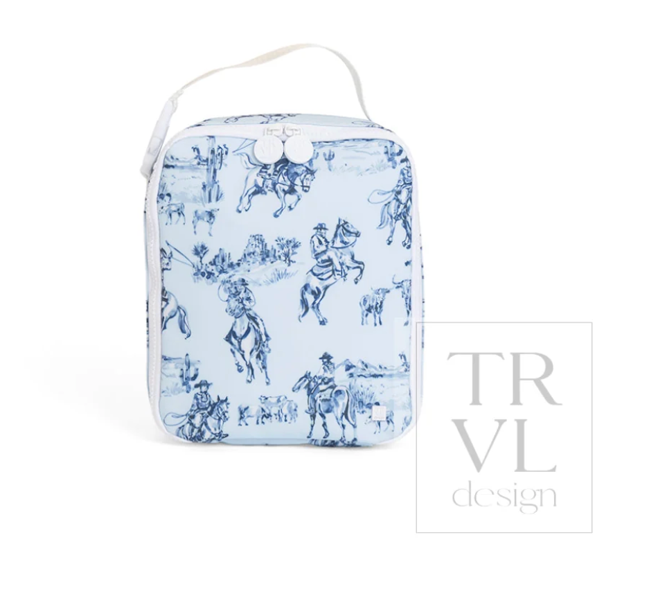 Lunch Box Insulated Lunch Bag Cowboy Toile