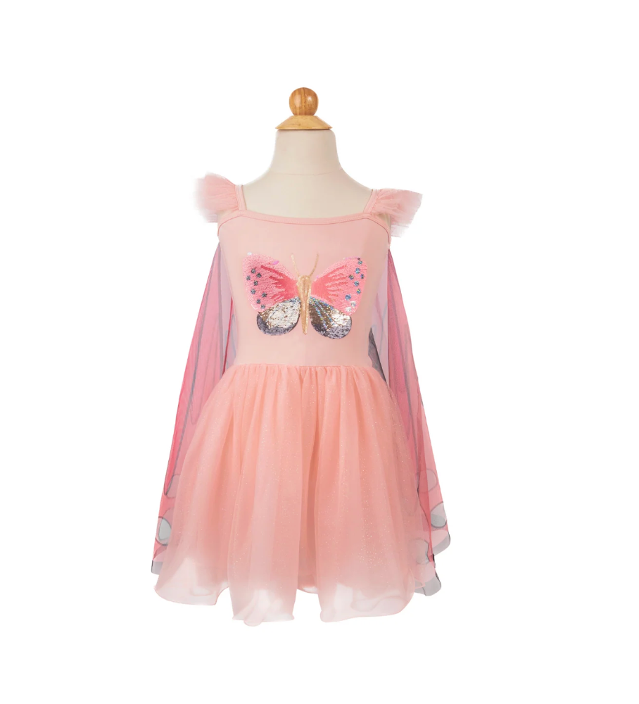Sequins Secret Butterfly Twirl Dress with Wings