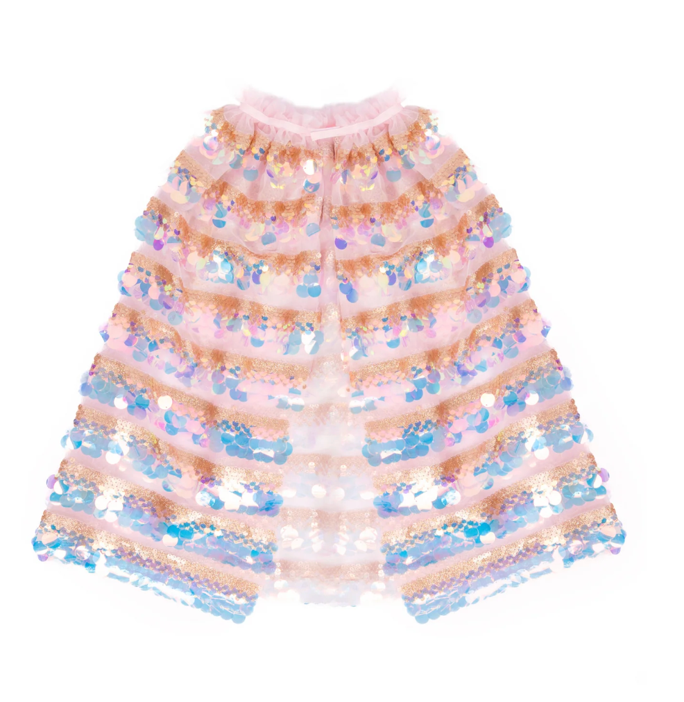 The 5th Avenue Pailette Cape Gold/Light Pink