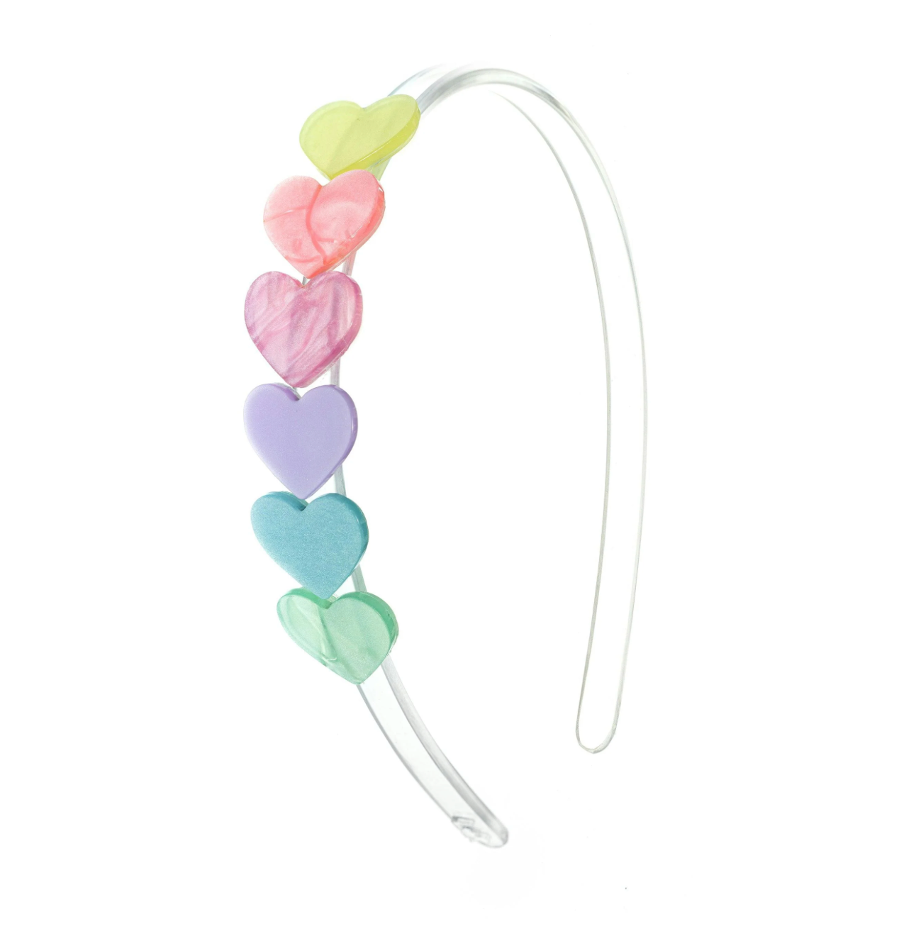 Hearts Pastel Pearlized Headband