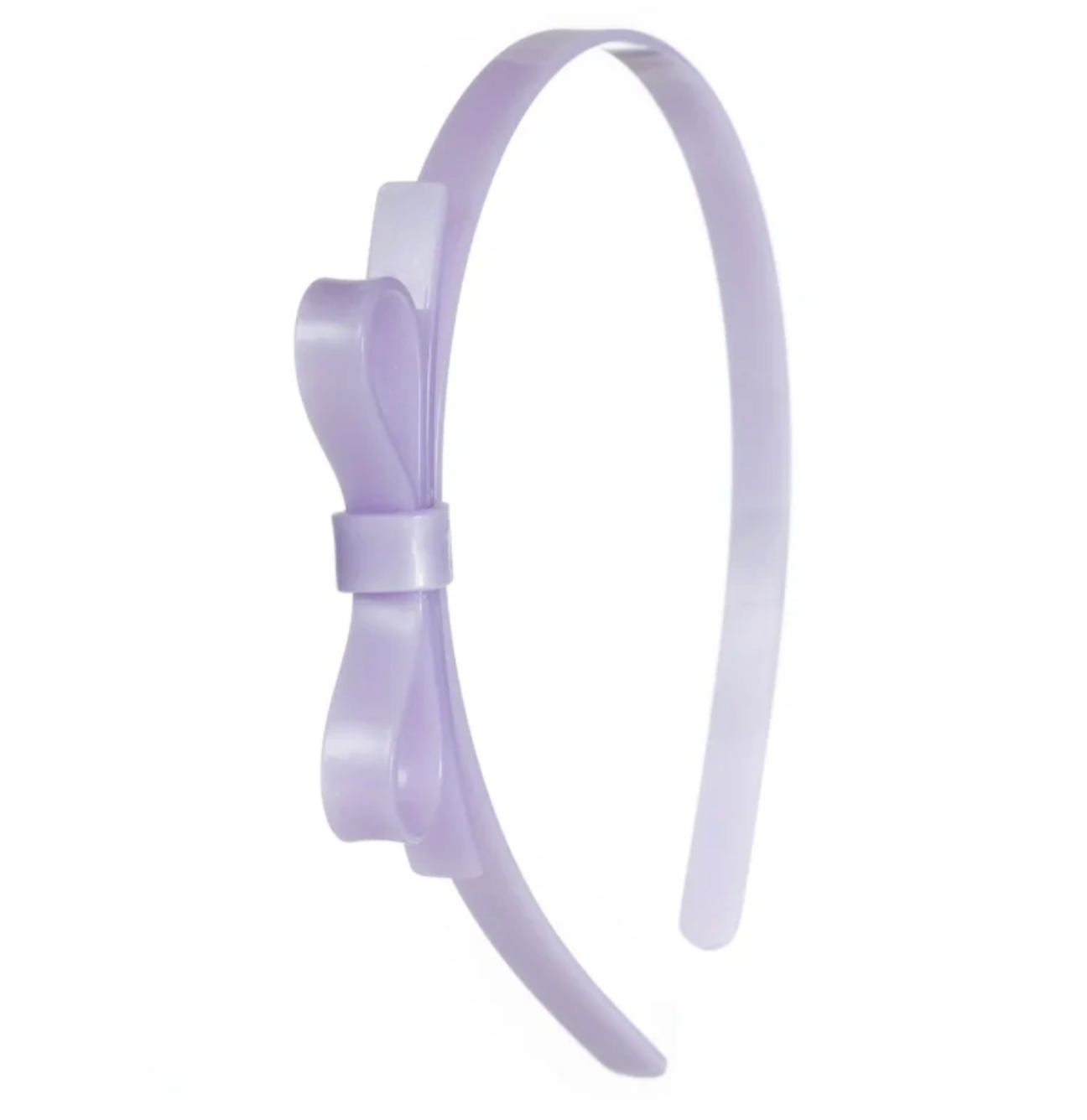 Thin Bow Purple Headband