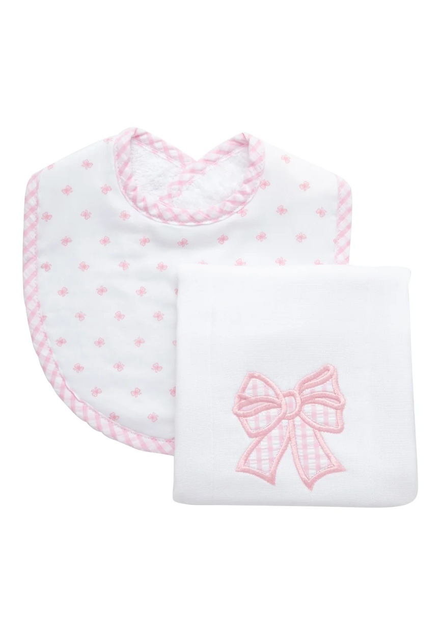 Bow Basic Bib & Burp Boxed Set