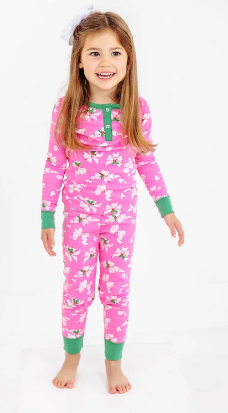 Sara Jane's Sweet Dreams Set Bows Of Holly/Kiawah Kelly Green