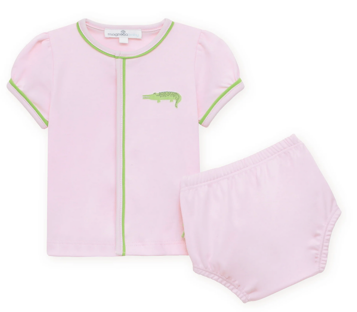 Bayou Baby Ruffle Diaper Cover Set - Pink