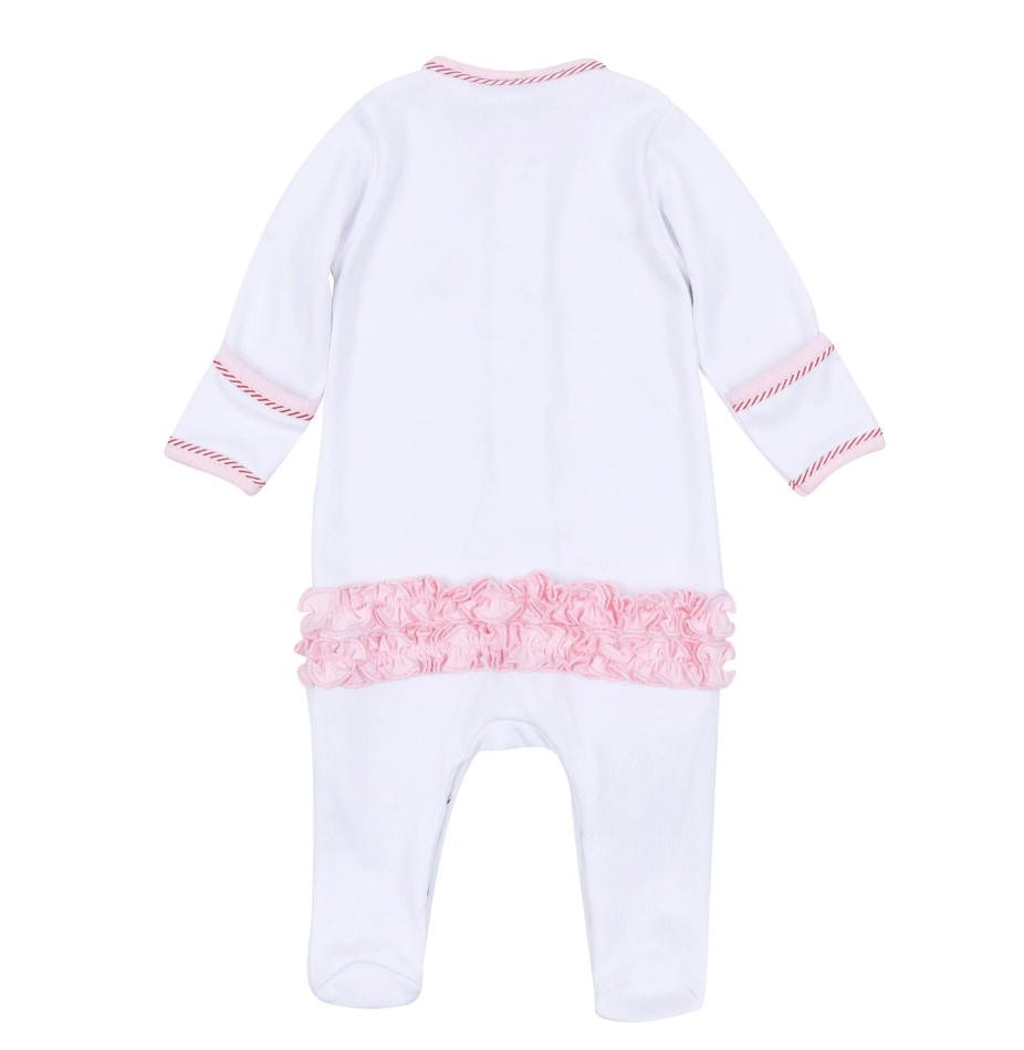 Jolly Ribbons Embroidered Footie