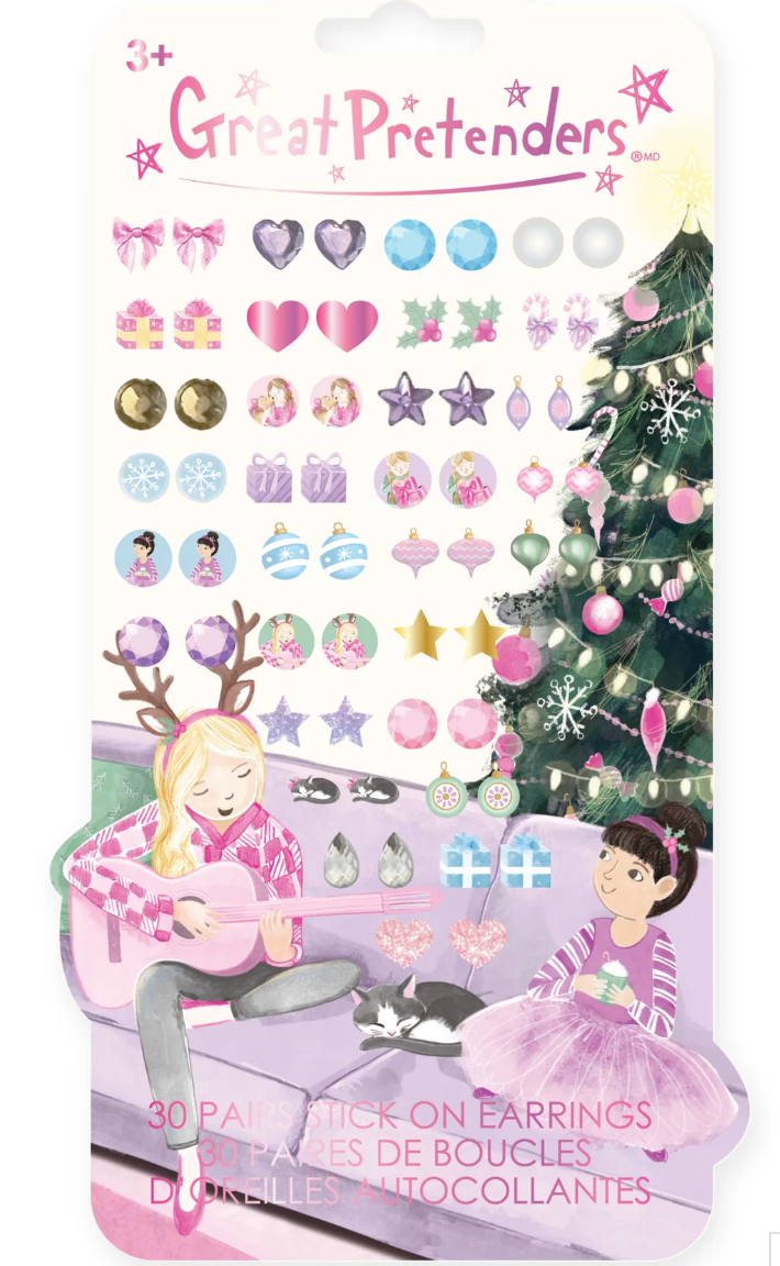 Holiday Sticker Earrings 30 Pairs