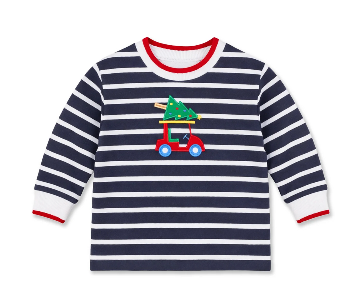 Golf Cart Christmas Tree Shirt