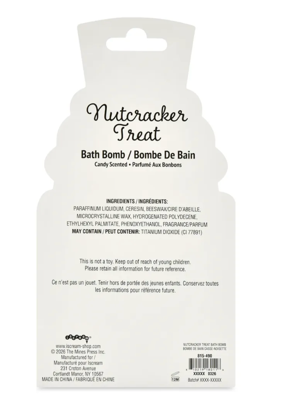Nutcracker Treat Bath Bomb