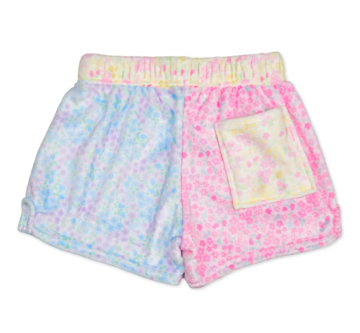 Ditsy Patchwork Plush Shorts