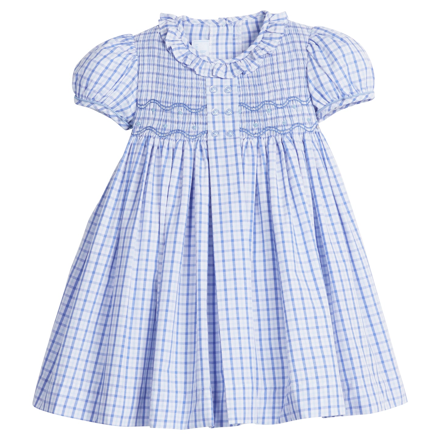 Smocked Bridget Dress Woodberry Plaid
